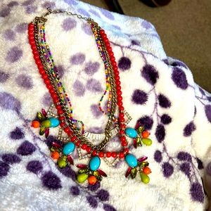 MULTI STRAND COSTUME NECKLACE